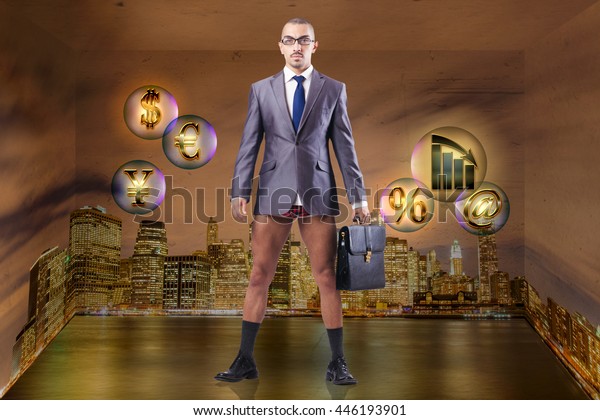 Naked Businessman Box Stock Photo 446193901 Shutterstock