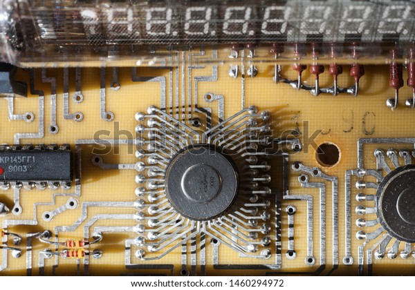 Naked Electronics Pattern Background Printed Circuit Stock Photo Edit Now