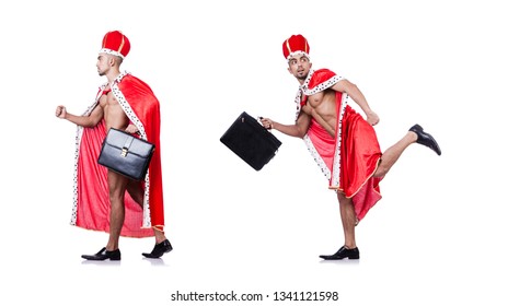 Naked King Isolated On White Stock Photo Shutterstock