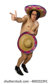 Naked Mexican Man Isolated On White Stock Photo Shutterstock