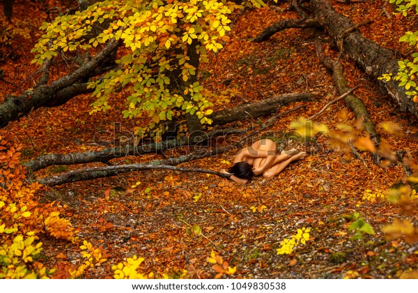 Little Girl In The Forest Topless