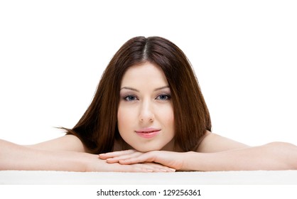 Naked Woman Lies Spa Waiting Beauty Foto Stock Shutterstock