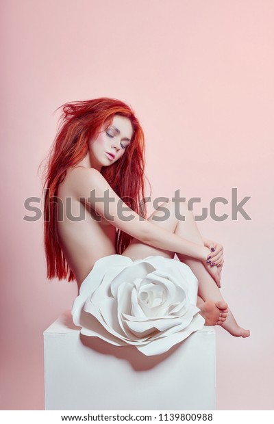 large red hair flower