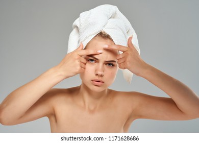 Naked Woman Towel On Her Head Shutterstock