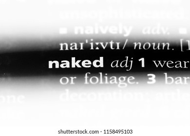 Naked Word Dictionary Naked Concept Stock Photo Shutterstock