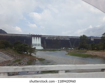 Nakhon Nayok,Thailand – September 15,2018 : Khun Dan Prakan Chon Dam,This 2.5 km dam is likely the biggest dam in southeast asia and it's the biggest mixedconcrete dam in the world. Soft focus,Select 