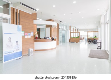 NAKHONRATCHASIMA, THAILAND - November 15, 2014: Interior of new empty in a modern hospital, November 15, 2014 in Nakhonratchasima, Thailand.