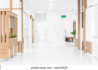 NAKHONRATCHASIMA, THAILAND - November 15, 2014: Interior Of New Empty In A Modern Hospital, November 15, 2014 In Nakhonratchasima, Thailand.