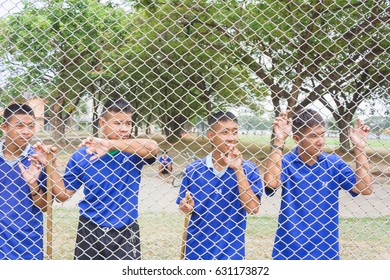 Nakhonsawan Thailand, 5 Apirl 2017: Visit Youth And Do Activities Together In Dept Of Corrections Juvenile Detention Center.