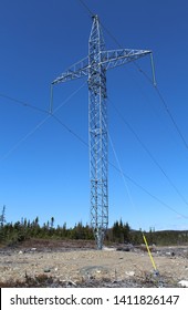 Nalcor's Muskrat Falls Completed Electric Hydro Towers Transmission Line For Emera's Link From Newfoundland & Labrador To Nova Scotia