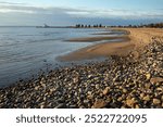 Nallikari beach in autumn light, Oulu Finland