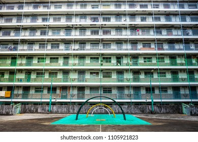 Nam Shan Estate, A Public Housing Estate In Shek Kip Mei, Hong Kong.