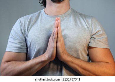 Namaste Mudra, Male Doing Namaste Mudra