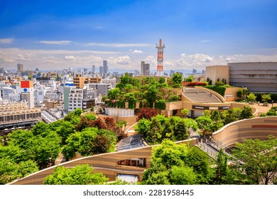 Namba Parks, Osaka, Japan cityscape and view.  - Powered by Shutterstock