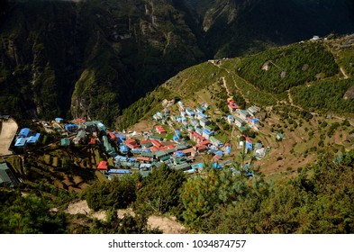 Namche Bazaar, Solukhumbu District, Sagarmatha Zone, Himalayas, Nepal, Asia