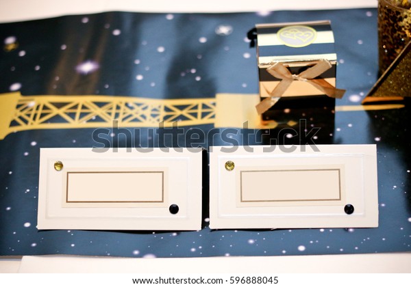 Name Place Card Holder Wedding Reception Stock Photo Edit Now