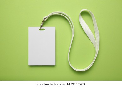 Name tag, badge mockup. Lanyard card blank. - Shutterstock ID 1472444909