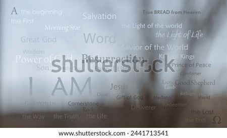 I AM - names of Jesus - Easter poster