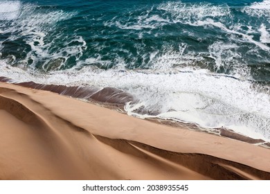 namibia desert meets sea