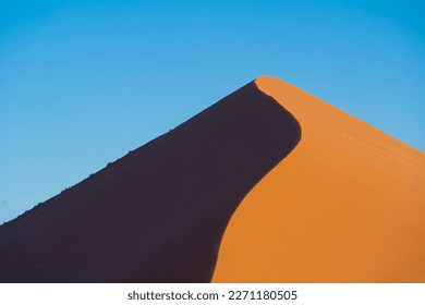 Namib Desert Safari with sand dune in Namibia, South Africa. Natural landscape background at sunset. Famous tourist attraction. Sand in Grand Canyon - Shutterstock ID 2271180505