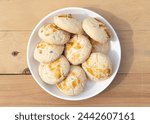 Nan khatai is an Indian sweet and savory eggless cookies loaded with dry fruits and nuts popular in Pakistan, Bangladesh, Sri lanka, India and Myanmar.