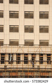 NANCHANG CHINA-Dec24, 2012:workers In A Developer To Invest In The Construction Of Commercial Real Estate Office Renovation Projects. Real Estate Is One Of The Pillar Industries Of Chinese Government.