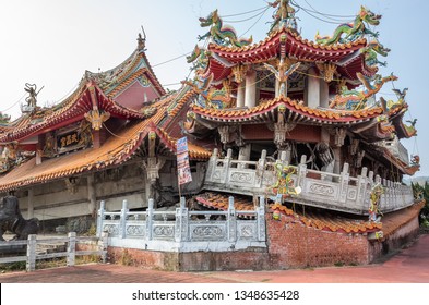 Nantou, Jiji, Taiwan - FEB 27th, 2019: Ruins Of Wuchanggong Temple When Earthquake At September 21, 1999