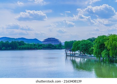 Nanyang Lake And Sky In Qingzhou, China