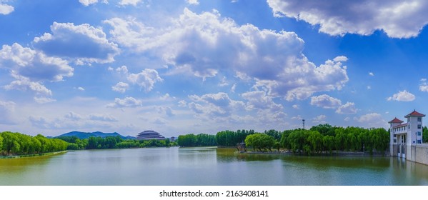 Nanyang Lake And Sky In Qingzhou, China