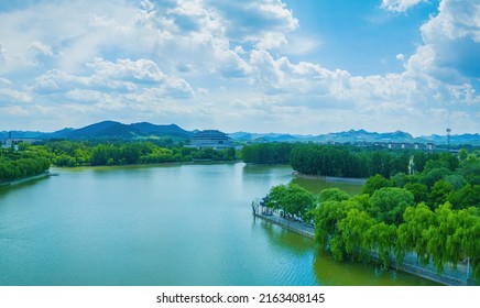 Nanyang Lake And Sky In Qingzhou, China