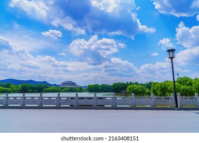 Nanyang Lake And Sky In Qingzhou, China