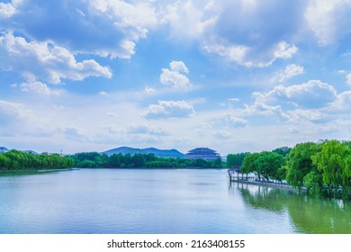 Nanyang Lake And Sky In Qingzhou, China