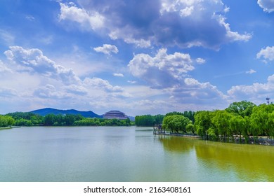 Nanyang Lake And Sky In Qingzhou, China