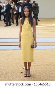 Naomie Harris At London Fashion Week SS14  - Burberry Prorsum S/s 2014 - Arrivals, London. 16/09/2013