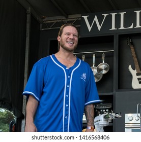 NAPA, CA - MAY 24, 2019: Graham Elliot, Ken Griffey Jr, Jake Peavy  In Concert At BottleRock Napa Valley In Napa, CA 