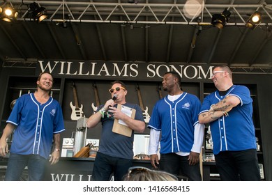 NAPA, CA - MAY 24, 2019: Graham Elliot, Ken Griffey Jr, Jake Peavy  In Concert At BottleRock Napa Valley In Napa, CA 