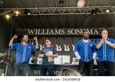 NAPA, CA - MAY 24, 2019: Graham Elliot, Ken Griffey Jr, Jake Peavy  In Concert At BottleRock Napa Valley In Napa, CA 