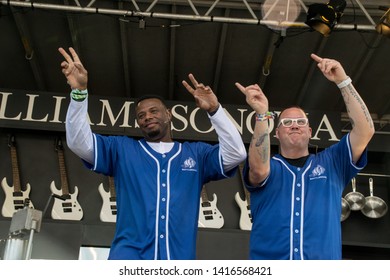 NAPA, CA - MAY 24, 2019: Graham Elliot, Ken Griffey Jr, Jake Peavy  In Concert At BottleRock Napa Valley In Napa, CA 