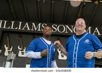 NAPA, CA - MAY 24, 2019: Graham Elliot, Ken Griffey Jr, Jake Peavy  In Concert At BottleRock Napa Valley In Napa, CA 