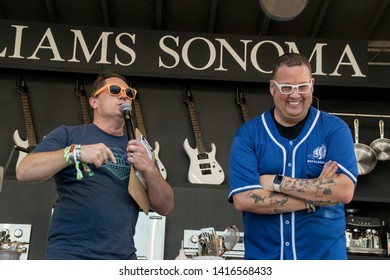 NAPA, CA - MAY 24, 2019: Graham Elliot, Ken Griffey Jr, Jake Peavy  In Concert At BottleRock Napa Valley In Napa, CA 