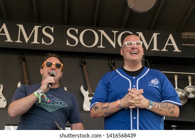 NAPA, CA - MAY 24, 2019: Graham Elliot, Ken Griffey Jr, Jake Peavy  In Concert At BottleRock Napa Valley In Napa, CA 