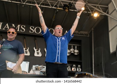 NAPA, CA - MAY 24, 2019: Graham Elliot, Ken Griffey Jr, Jake Peavy  In Concert At BottleRock Napa Valley In Napa, CA 