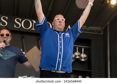 NAPA, CA - MAY 24, 2019: Graham Elliot, Ken Griffey Jr, Jake Peavy  In Concert At BottleRock Napa Valley In Napa, CA 