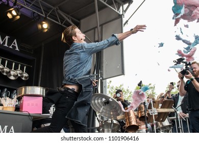 NAPA, CA - MAY 25, 2018: Duff Goldman And Shaun White At BottleRock Napa Valley In Napa, CA