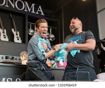 NAPA, CA - MAY 25, 2018: Duff Goldman And Shaun White At BottleRock Napa Valley In Napa, CA