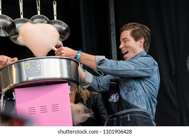 NAPA, CA - MAY 25, 2018: Duff Goldman And Shaun White At BottleRock Napa Valley In Napa, CA