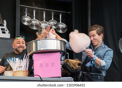 NAPA, CA - MAY 25, 2018: Duff Goldman And Shaun White At BottleRock Napa Valley In Napa, CA