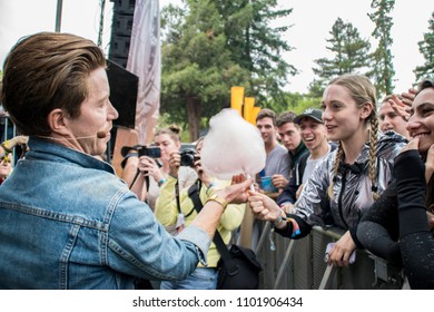 NAPA, CA - MAY 25, 2018: Duff Goldman And Shaun White At BottleRock Napa Valley In Napa, CA