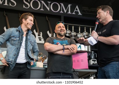 NAPA, CA - MAY 25, 2018: Duff Goldman And Shaun White At BottleRock Napa Valley In Napa, CA