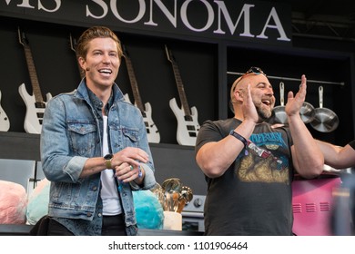 NAPA, CA - MAY 25, 2018: Duff Goldman And Shaun White At BottleRock Napa Valley In Napa, CA